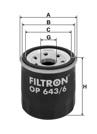 FİLTRON YAĞ FİLTRESİ OP643/6