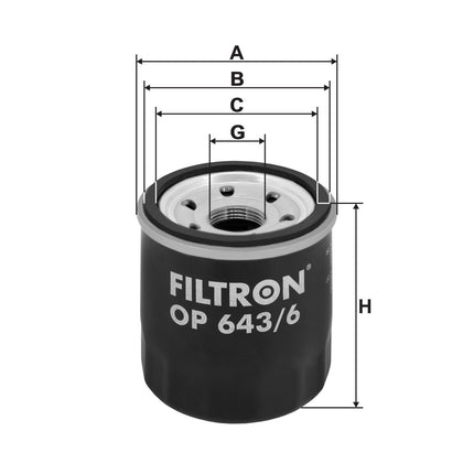 FİLTRON YAĞ FİLTRESİ OP643/6