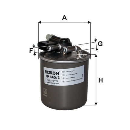 FİLTRON YAKIT FİLTRESİ PP840/3