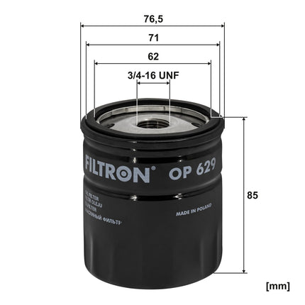 FİLTRON YAĞ FİLTRESİ OP629