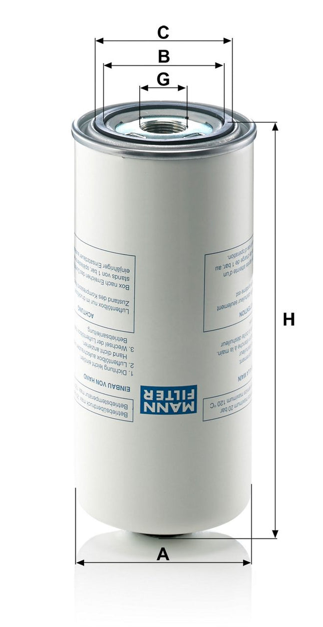 MANN ENDÜSTRİYEL FİLTRE "LB962/2"