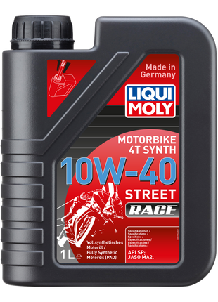 LIQUI MOLY MOTOSİKLET 4T SYNTH 10W-40 STREET RACE 1L