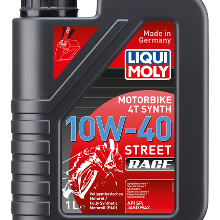 LIQUI MOLY MOTOSİKLET 4T SYNTH 10W-40 STREET RACE 1L