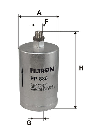 FİLTRON YAKIT FİLTRESİ PP835