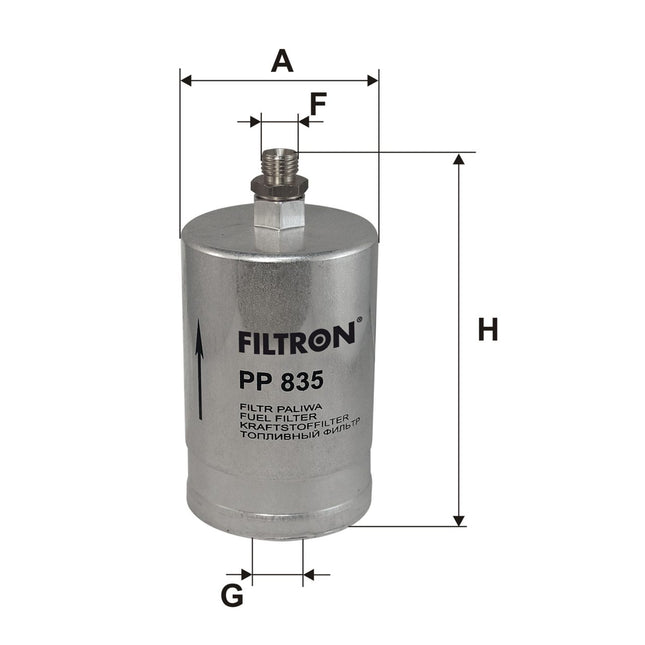 FİLTRON YAKIT FİLTRESİ PP835