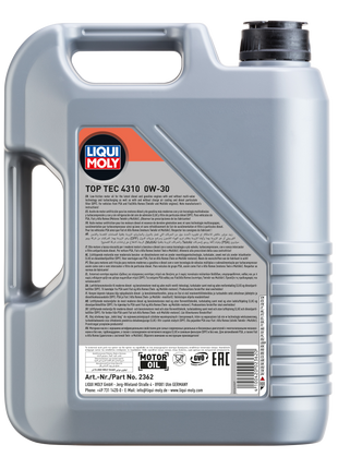 LIQUI MOLY TOP TEC 4310 0W-30 5L