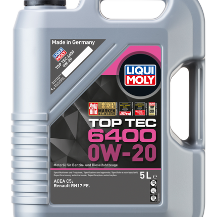 LIQUI MOLY 0W-20 TOP TEC 6400 5L