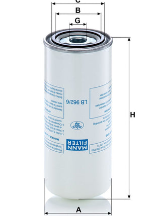 MANN FİLTRE LB962/6
