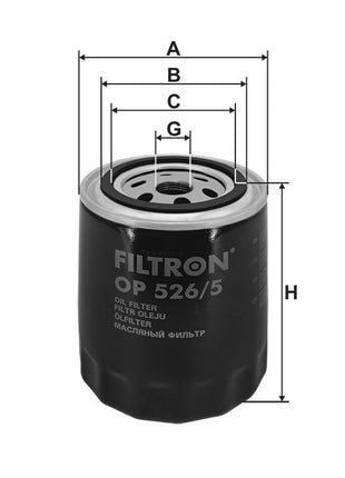 FİLTRON YAĞ FİLTRESİ OP526/5
