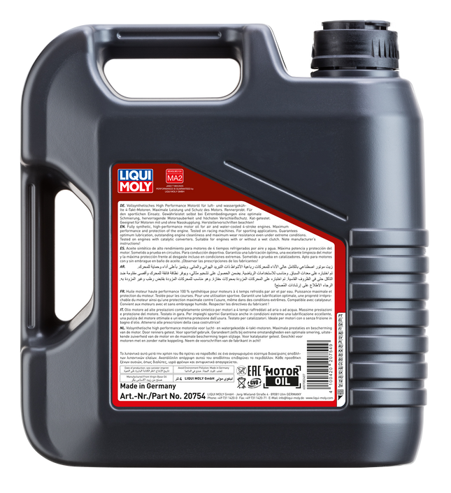 LIQUI MOLY MOTOSİKLET 4T SYNTH 10W-40 STREET RACE 4L