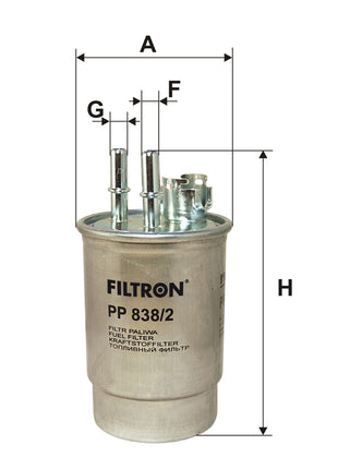 FİLTRON YAKIT FİLTRESİ PP838/2