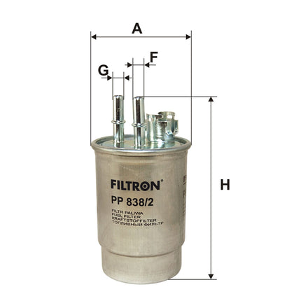 FİLTRON YAKIT FİLTRESİ PP838/2