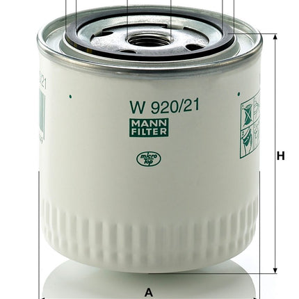 MANN YAĞ FİLTRESİ W920/21