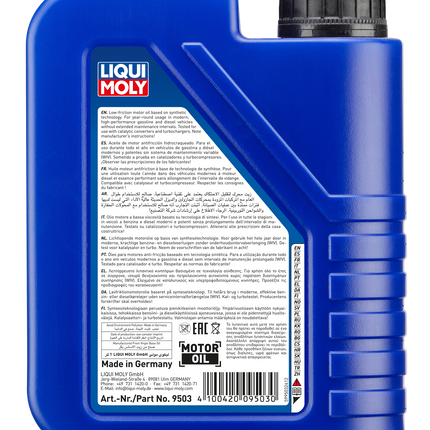 LIQUI MOLY 10W-40 SUPER LEİCHTLAUF 1L