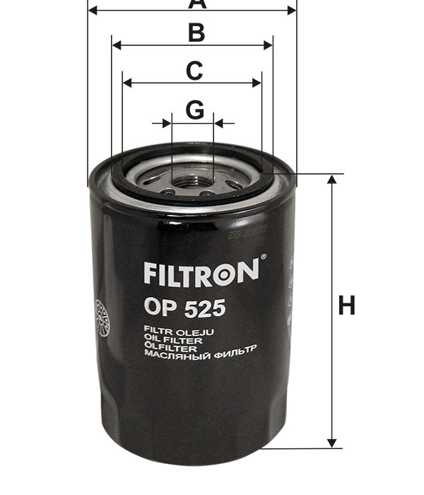 FİLTRON YAĞ FİLTRESİ OP525