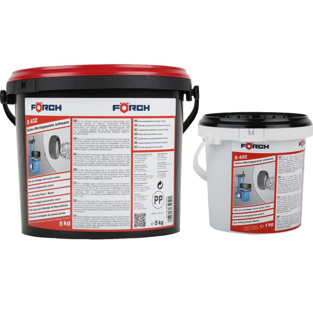 FÖRCH LASTİK MONTAJ PASTASI SİYAH S432 5KG