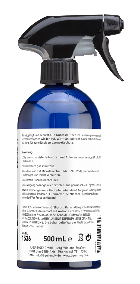 LIQUI MOLY PLASTİK YÜZEY TEMİZLEYİCİ 500ML