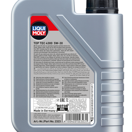 LIQUI MOLY 5W-30 TOP TEC 4300 1L