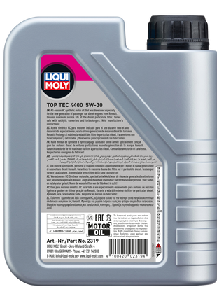 LIQUI MOLY TOP TEC 4400 5W-30 1L