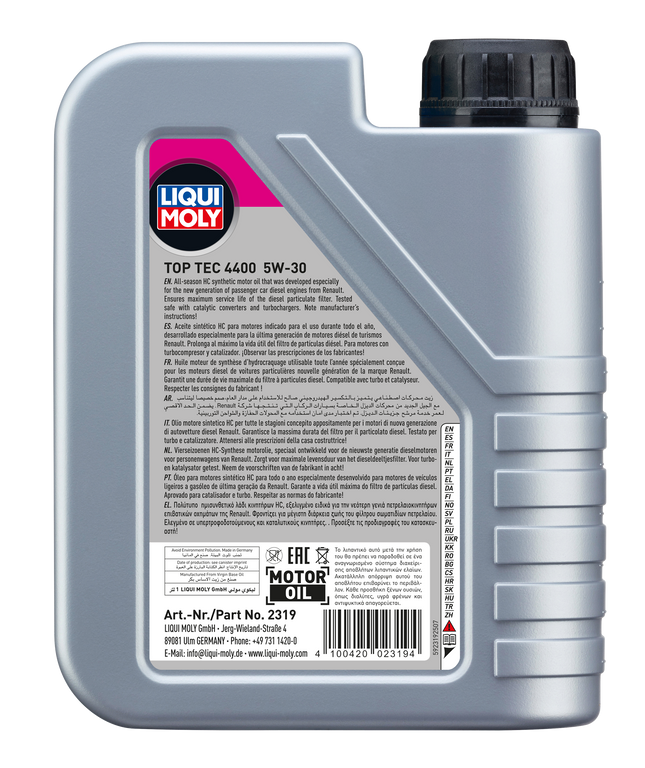LIQUI MOLY 5W-30 TOP TEC 4400 1L