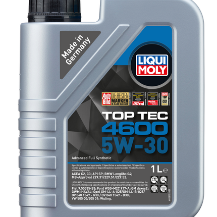 LIQUI MOLY 5W-30 TOP TEC 4600 1L
