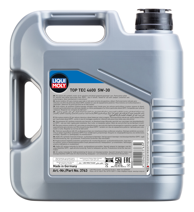 LIQUI MOLY 5W-30 TOP TEC 4600 4L