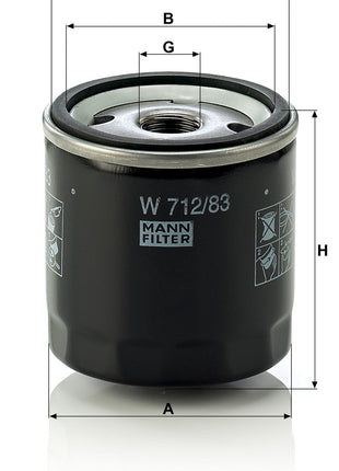MANN YAĞ FİLTRESİ W712/83