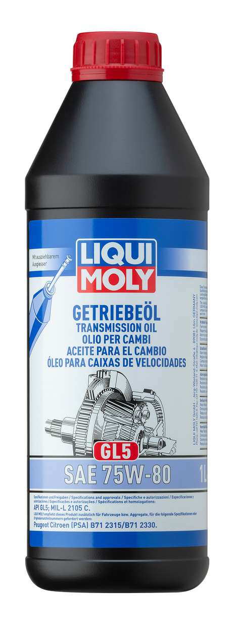 LIQUI MOLY GEAR OIL (GL5) 75W-80 1L