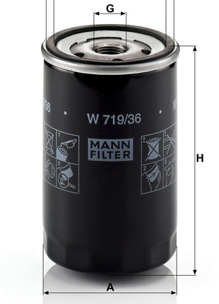 MANN YAĞ FİLTRESİ W719/36