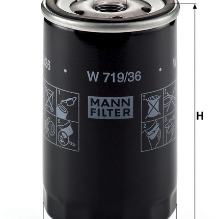 MANN YAĞ FİLRESİ JAGUAR W719/36