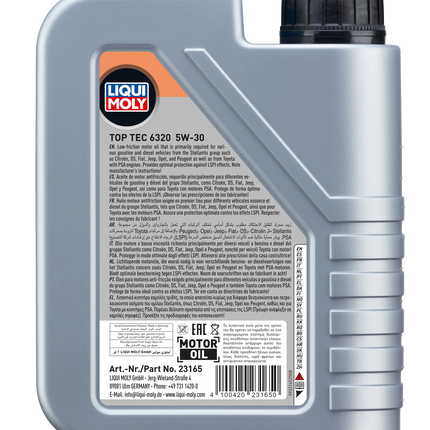 LIQUI MOLY 5W-30 TOP TEC 6320 1L