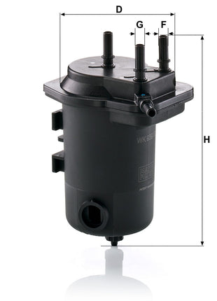 MANN YAKIT FİLTRESİ WK939/9X