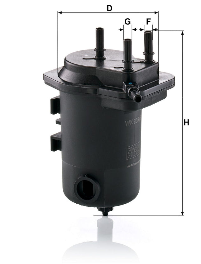 MANN YAKIT FİLTRESİ "WK939/9X"