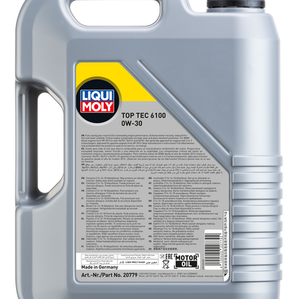 LIQUI MOLY 0W-30 TOP TEC 6100 5L