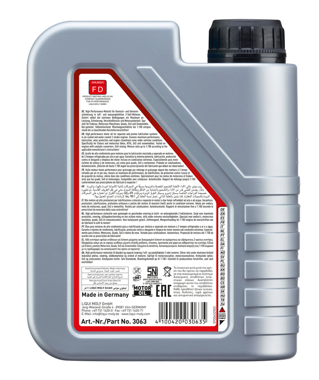 LIQUI MOLY MOTOSİKLET 2T SYNTH OFF-ROAD RACE 1L