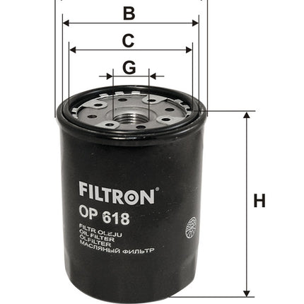 FİLTRON YAĞ FİLTRESİ OP618