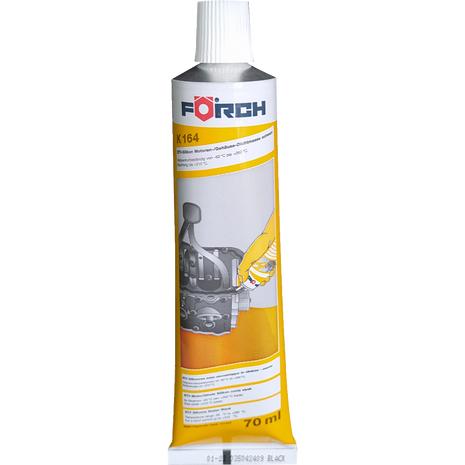 FÖRCH RTV SİLİKON SIVI CONTA SİYAH K164 70ML
