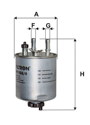 FİLTRON YAKIT FİLTRESİ PP988/4