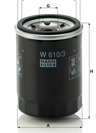 MANN YAĞ FİLTRESİ W610/3