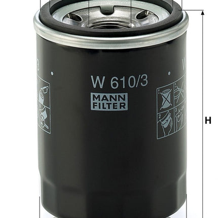 MANN YAĞ FİLRESİ W610/3