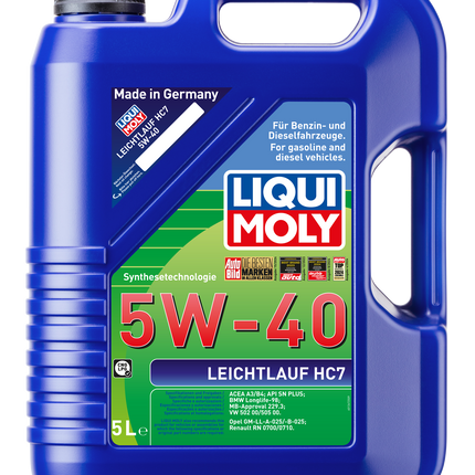 LIQUI MOLY 5W-40 LEİCHTLAUF HC7 5L