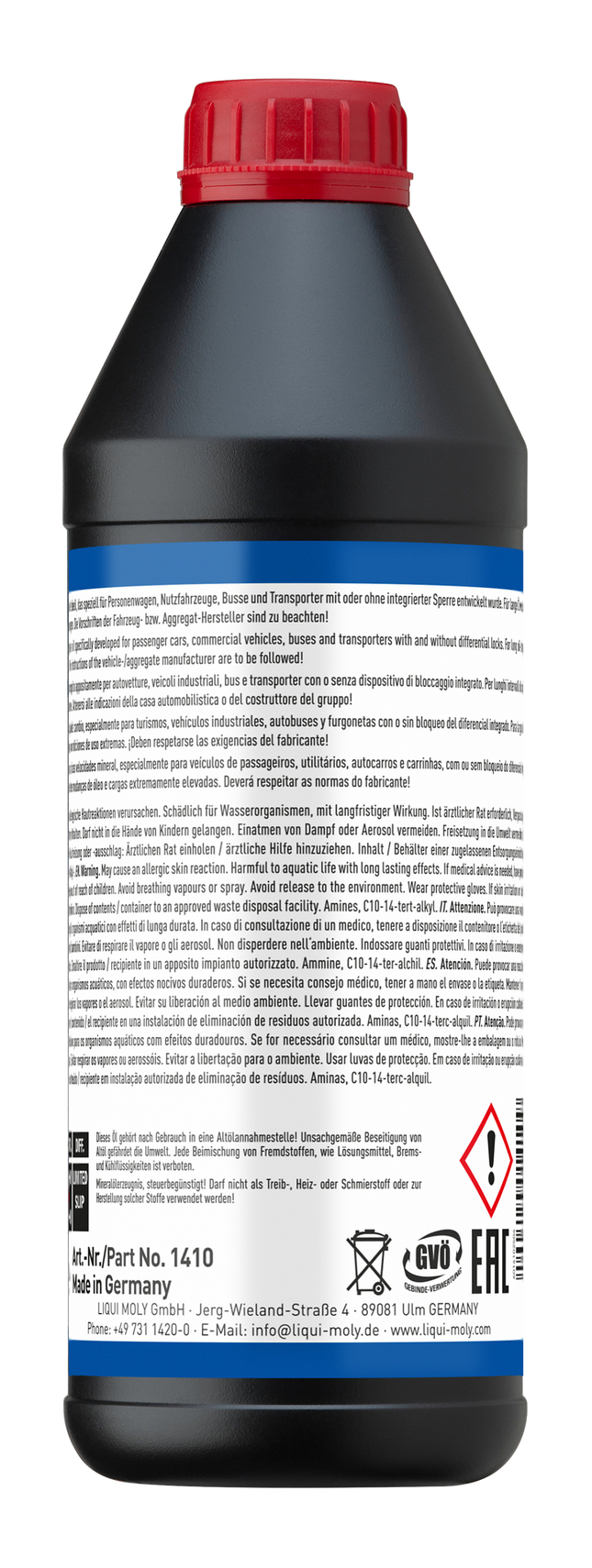 LIQUI MOLY 85W90 LSGL5 HİPOİD DİŞLİ YAĞI 1L