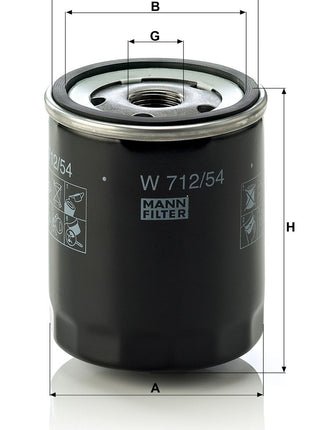 MANN YAĞ FİLTRESİ W712/54