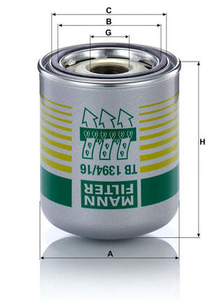 MANN FİLTRE TB1394/16X