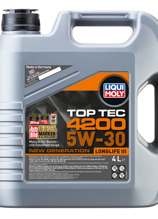 LIQUI MOLY TOP TEC 4200 5W-30 NEW GENERATION 4L