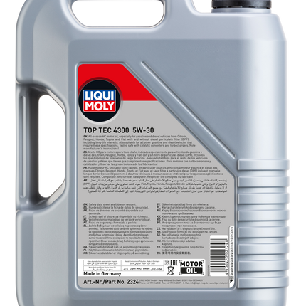 LIQUI MOLY 5W-30 TOP TEC 4300 5L