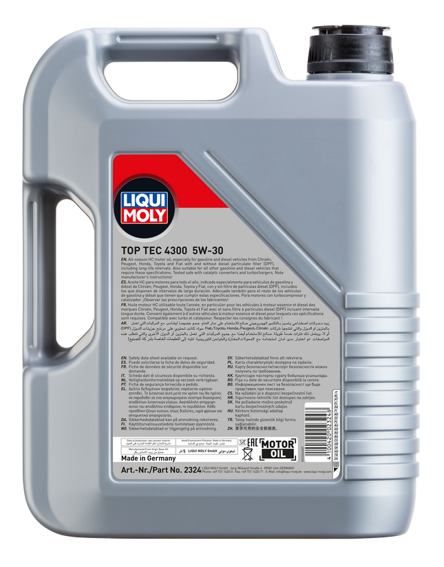 LIQUI MOLY 5W-30 TOP TEC 4300 5L