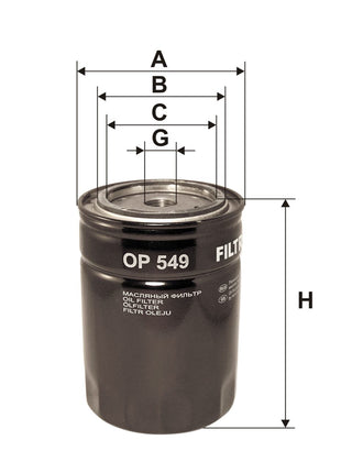 FİLTRON YAĞ FİLTRESİ OP549