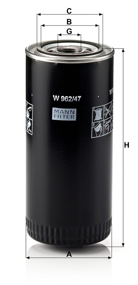 MANN YAĞ FİLTRESİ W962/47
