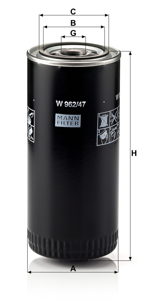 MANN ENDÜSTRİYEL FİLTRE "W962/47"